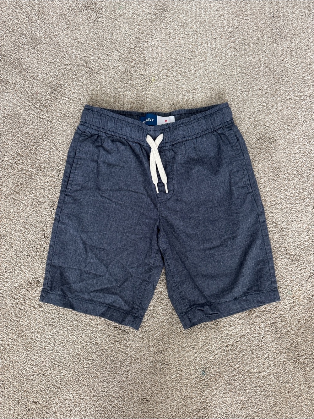 Old Navy Navy Pull-On Shorts with White Drawstring